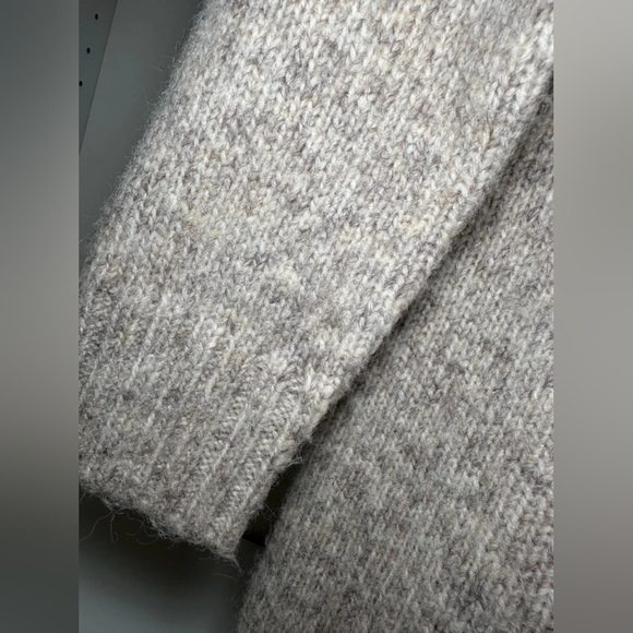 Cozy Neutral Knit Sweater Dress - Picture 3 of 3